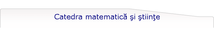 Catedra matematic i tiine