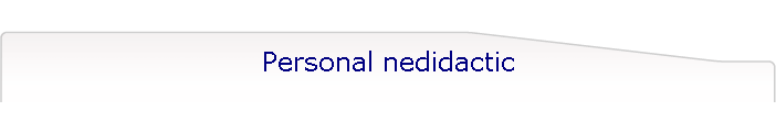 Personal nedidactic